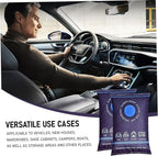 6 Pack Dehumidifier Bags, 200g Reusable Humidity Absorber Portable Anti Fog Car Dehumidifier for Vehicle, New Home, Wardrobe,