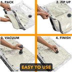 SpaceAid Travel Vacuum Bags for Luggage with Electric Pump, 21 Pack Vacuum Seal Bags for Clothing Travel, Space Saver Compres