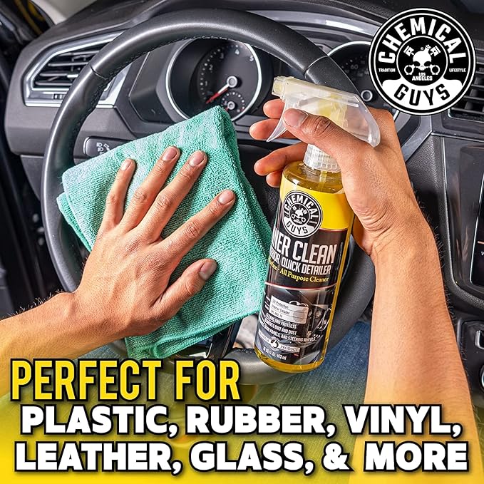 Chemical Guys InnerClean Quick Detailer with Pineapple Scent, High Performance Interior and Dashboard Cleaner, Dust Repellent