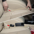 Car Seat Gap Filler Set of 2, 3IN1 Seat Side Gap Filler Plug with Storage Slot & Hook Function, Soft Foam Universal Fit Car SUV Truck Fill Gap Between Seats Console Organizer（Narrow Beige）