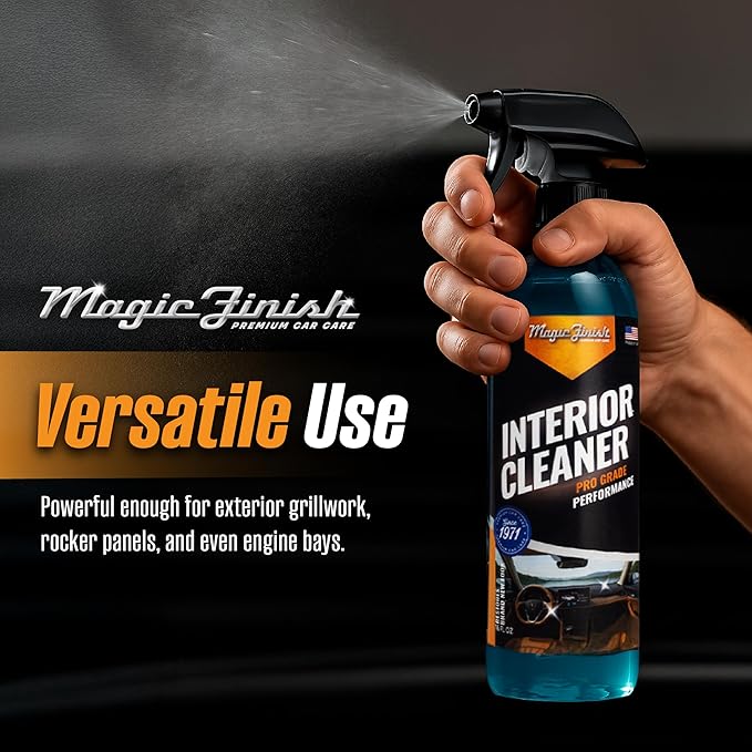 Magic Finish Interior Cleaning Spray (16 fl oz) – All-in-One Car Cleaner Spray for Seats, Dashboards & Consoles – Fast-Acting