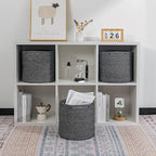 voten Storage Cubes Baskets Bins Organizer 11x11x11'' Fit 12x12''Cube Storage Organizer Bookcases Shelves,Roomy Cute Durable 