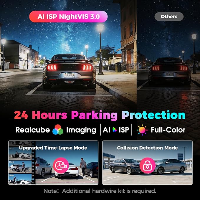 DDPAI 4K 3-Channel Dash Cam,Dashcam for Cars with 128G eMMC+CPL,Front & Rear & Inside(2160P+2160P+1080P),Dual STARVIS 2 Senso