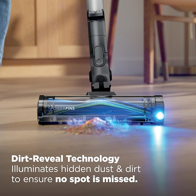 Shark PowerPro Reveal Plus Cordless Vacuum, FloorDetect & Dirt-Reveal Technology, HEPA Filter, Carpet & Hard Floor, Rechargea