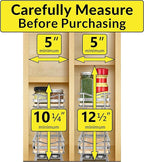 LYNK PROFESSIONAL® Élite™ Pull Out Spice Organization for Cabinets - 4-3/8 inch Wide – Spice Rack for Inside Cabinets – Wood/