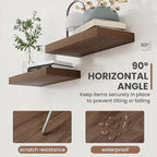 40 Inch Floating Shelves, 8 Inch Deep Floating Shelves for Wall, Hanging Shelf with Invisible Brackets, Deep Shelves for Bath