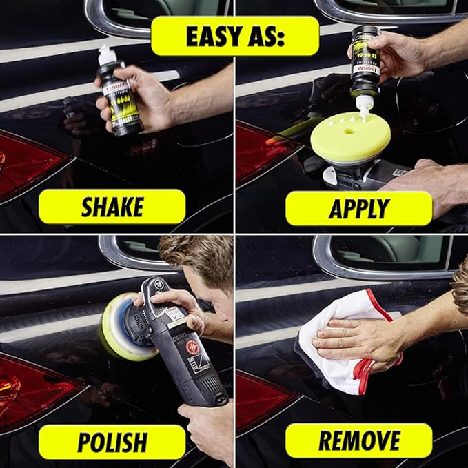 SONAX EX 04-06 Dual Action Polishing Compound | One-Step Medium Cut & High Gloss Finish | Removes Swirls, Water Spots & Oxidation | DA Polisher Safe | Silicone-Free & VOC Compliant | 242500 | 5L