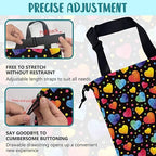 Car Trash Bag Watercolor Colorful Hearts Leak-Proof Waterproof Car Garbage Bag with Drawstring Foldable Canvas Trash Bin with Adjustable Buckle for Car Accessories, Travelling, Camping
