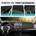 FIILINES Dash Cover Fit for Nissan Altima 2007-2012 Accessories Sunshade Non-Slip Mesh Dash Cover for Altima Accessories Dash