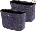 eing 2 x Car Garbage Bags Hanging Trash Bags for Rear Gear Lever Center Console 100% Waterproof Purple