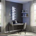 Exclusive U-Shaped 5-Tier Compact Narrow Wall Shelf Unit with RGB Lighting, Modern Vertical Shelf for Vanity, Ideal for Anime