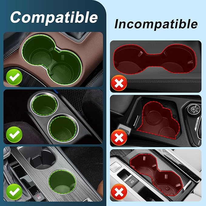 JPart Car Cup Holder Tray, Cup Holder Expander, 2 in 1 Detachable Car Food Tray with 360°Rotation Tray for Eating, Storage an