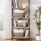 OIASKET Storage Baskets for Organizing, Woven Baskets for Shelves, Rectangle Decorative Organizer for Storage Clothes, Toy, B