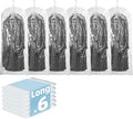 Hanging Vacuum Storage Bags, 6 Pack (53 x27.6 inch), Vacuum Seal bags for Clothing, Garment Storage for Coat, Jacket, Suits, 