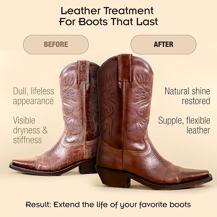 Griffin Leather Boot Conditioner, 8 oz – Deep Conditioning & Moisturizing Formula – Non-Greasy Leather Conditioner for Boots