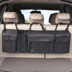 PIDO Hanging Trunk Organizer, Backseat Trunk Organizer for SUV, Hanging Car Storage Bag with Large Pockets for Sedan, Truck, V