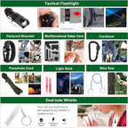 Emergency Survival Kit and First Aid Kit, 142Pcs Professional Survival Gear and Supplies Equipment with Molle Pouch, Gift for