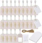 Amylove Bulk Luggage Tags Wedding Favors Adventure Begins Luggage Tags for Guests Travel Tag for Suitcase Bridal Gift 24 Pack