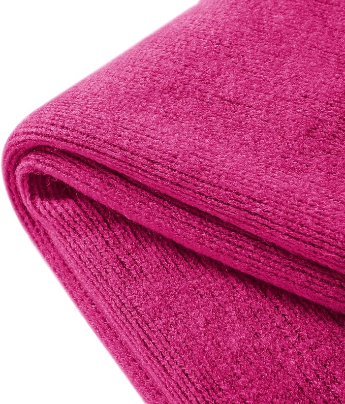 Homiest Decorative Knitted Throw with Fringe, Lightweight Acrylic Knit Blanket, Soft & Cozy Tassel for Couch Sofa Bed (Dark P