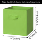 GRANNY SAYS 13 Inch Cube Storage Bins, Colorful Cube Storage Organizer, Fabric Storage Bins, Storage Cubes for Shelves, Close