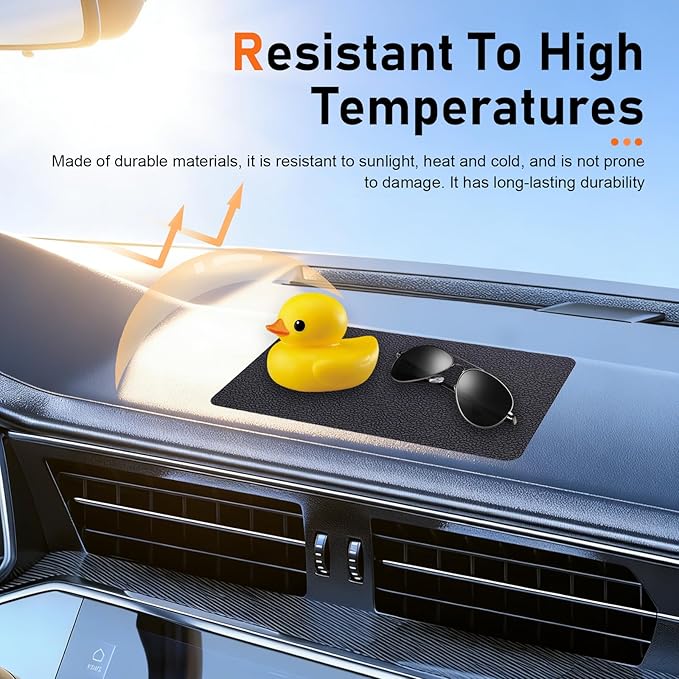 Car Dashboard Anti-Slip Pad, 10.7" x 5.9" Non-Slip Heat Resistant Dash Mat, Multifunctional Adhesive Dashboard Pad for Cell P