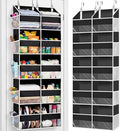 Over the Door Organizer 5 Tiers, Extra Large Behind Door Storage of 10 Compartments, 80 lbs Weight Capacity Hanging Storage O