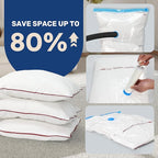 Simple Deluxe 20 Pack Space Saver Bags (4 Jumbo/4 Large/4 Medium/4 Small/4 Roll M) Vacuum Storage Bags, Vacuum Seal Bags with