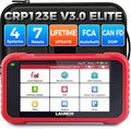 2026 Upgraded LAUNCH OBD2 Scanner CRP123E V3.0 Elite, Diagnostics Tool for Engine, ABS, SRS, AT, with 7 Resets,