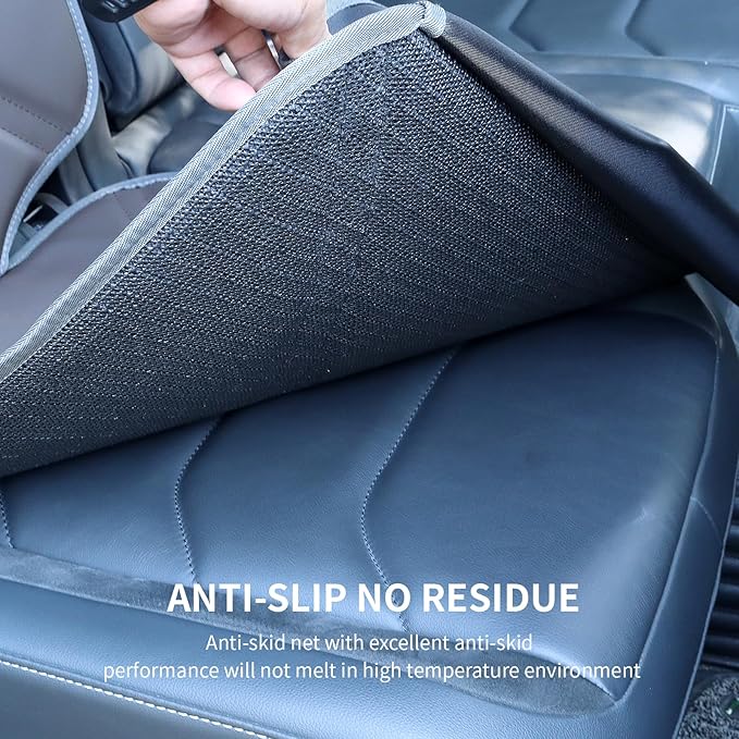Car Seat Protector Leather Waterproof Child Safety Seat Protector Cover with Thick Pad and 2 Large Pockets Durable Kick Mat f