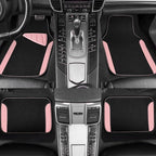 CAR PASS Waterproof Universal Fit Car Floor Mats, Car Mats Fit for SUV,Vans,sedans, Trucks,Set of 4pcs Car Carpet with Driver