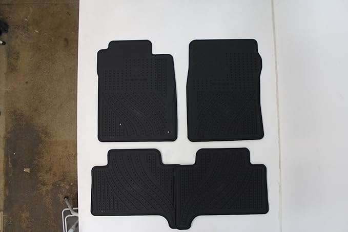 Genuine Toyota Accessories PT908-89090-20 Front and Rear All-Weather Floor Mat (Black), Set of 4