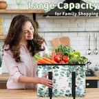 Reusable Grocery Bag, Foldable Large Shopping Tote Bag for Groceries Kitchen Picnic Car Trunk