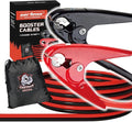 CARTMAN 2 Gauge 16 Feet Jumper Cable 800AMP Heavy Duty Booster Cables with Carry Bag