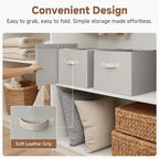 StorageWorks Storage Baskets for Shelves, Fabric Storage Bins, Closet Organization and Storage Baskets, Organizer Bins for Cl