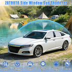 ZATOOTO Car Window Shades for Honda Accord 2018-2023, 4 Pcs Magnetic Car Window Covers, 100% UV Protection Foldable Privacy Curtains Side Window Sun Shade for Baby Breastfeeding Sleeping Camping