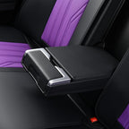 FLORICH Automotive Seat Covers, Seat Covers Full Set, Car Seat Protectors 5 Seats, Purple & Black Automotive Seat Covers Fit 