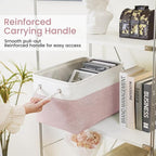 Large Storage Baskets- 15x11x10 inch Storage Bins for Shelves and Closet Organizing, Foldable Fabric Bin for Home Organizatio