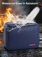 SMARTAKE Fireproof Document Box with Lock, Hard Case Waterproof Safe Box File Organizer, for Important Documents Papers Passp