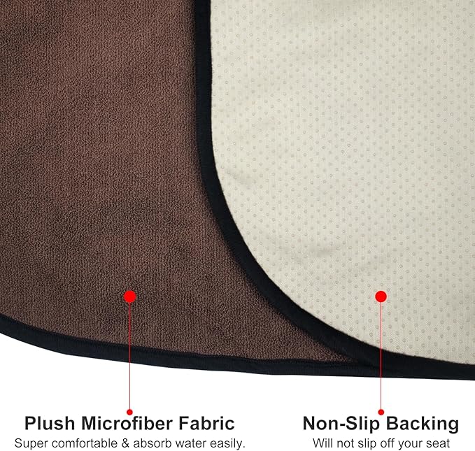 Waterproof Sweating Car Seat Cover for Post Gym Workout, Running, Swimming, Beach and Hiking, Universal Fit Non-Slip Bucket S