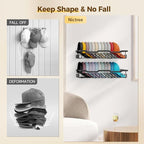 Nicetree Hat Rack for Wall - 2 Pack Metal Hat Organizer for Baseball Caps - Heavy Duty Wall Mounted Baseball Cap Organizer an
