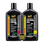 Meguiar's Mirror Glaze Bundle - Compound and Polish Kit for Scratch-Free Exterior Gloss, Featuring M105 Ultra-Cut Compound and M205 Ultra-Finishing Polish