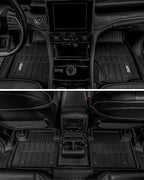 3W Floor Mats Fit for Jeep Grand Cherokee L 7 Seat 2021-2025 2026 All Weather TPE Custom Fit Floor Liner for 1-3 Rows Full Set Car Mats Black(NOT Fit for 6-Passenger)