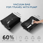Vacuum Travel Bags With Pump,Vacuum Seal Bags For Clothing Travel,Ip67 Waterproof Vacuum Bags For Travel,Compression Packing 