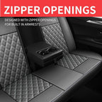Car Seat Covers Full Set, Breathable and Waterproof Napa Leather Car Seat Cover, Interior Universal Fit for Cars, Sedans, SUV