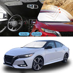 Front Windshield Sun Shade Foldable Car Front Window Sun Shade Windshield Shade Custom Fit for 2020-2025 2026 Nissan Sentra Block UV Rays Accessories Heat Keep Cooler