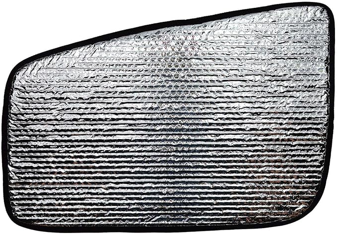 Set of 2 Custom Fit Automotive Reflective Rear Seat Side Window Sunshade for 2018 2019 2020 2021 Toyota Tundra CrewCab