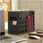 Pendaflex Portable Desktop File, Document Holder for Home and Office, Plastic Organizer Box, Side Handles, Hanging File Folde