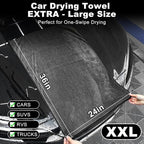9Pcs Car Wheel & Tire Brush Kit, Wheel Cleaner Brush, Soft-bristled Rim Brush, Car Drying Towel (36"x 24"), Tire Shine Applic