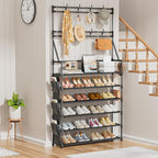 OYREL Shoe Rack 6 Tier Shoes Organizer 24-30 Pairs Shoe Racks for Closet Front Door Entrance Large Capacity Space Saving Shoe
