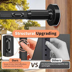 Tension Curtain Rod 41-86In-150Lb, Curtain Rod No Drilling for Window or Bathroom Patio, Adjustable Heavy Duty Shower Curtain